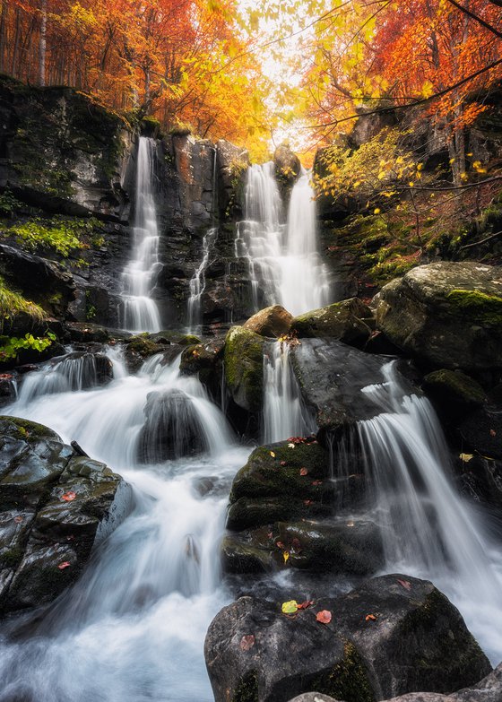 DARDAGNA FALLS - Photographic Print on 10mm Rigid Support