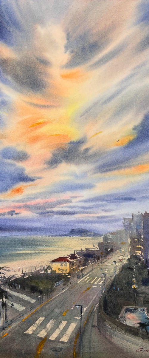 Spain in Amber Clouds by Eugenia Gorbacheva