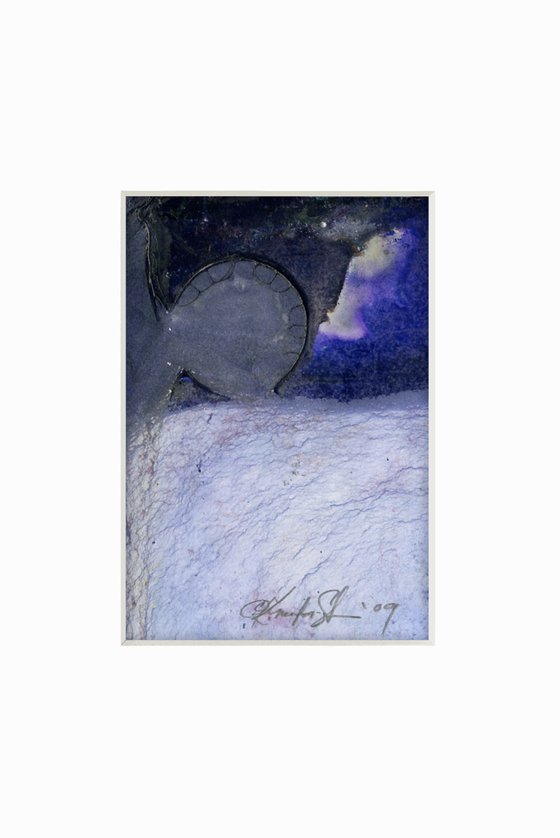 Dark Mystery 2 - Small painting by Kathy Morton Stanion
