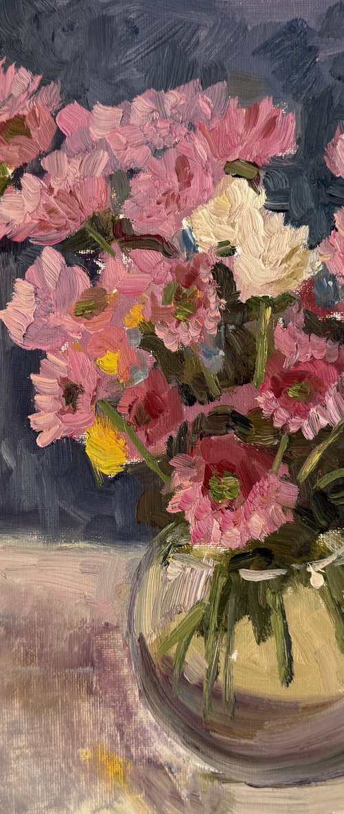 Pink flowers by Kate Sosonna