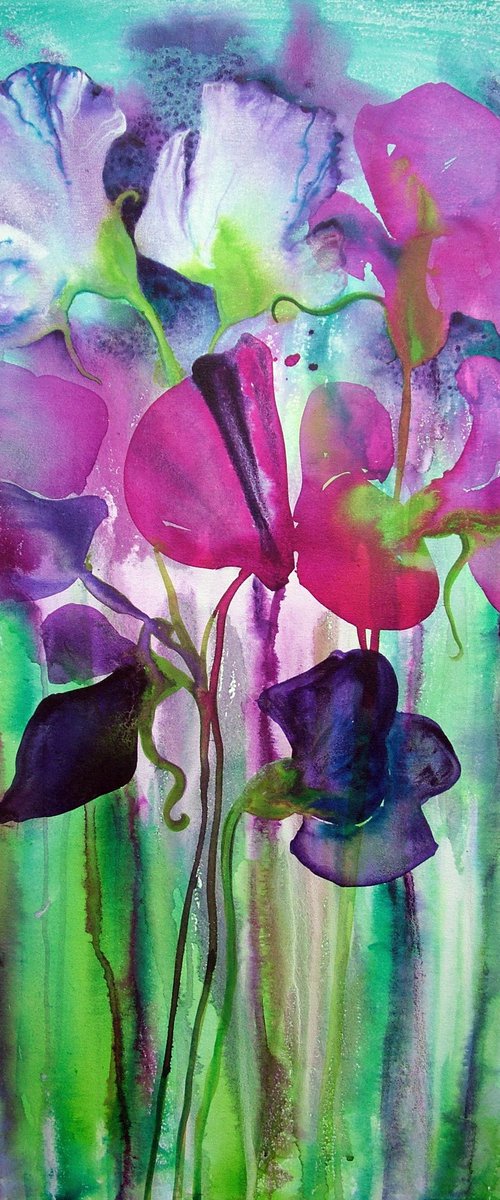 Sweet Peas by Theresa Shaw