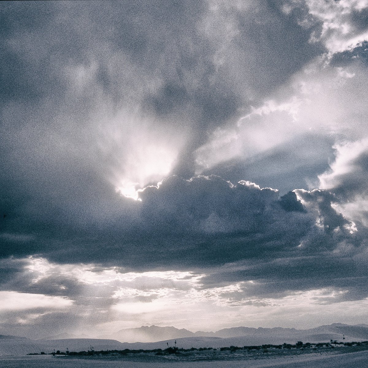 Storm Clouds, White Sands by Heike Bohnstengel