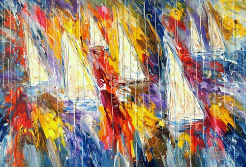 Stormy Sailing Regatta D 5 by Peter Nottrott