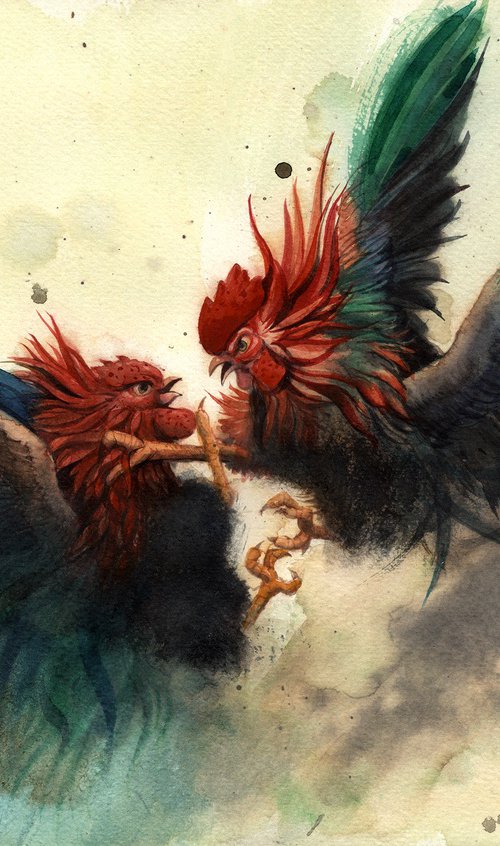 Roosters Battle - X by REME Jr.