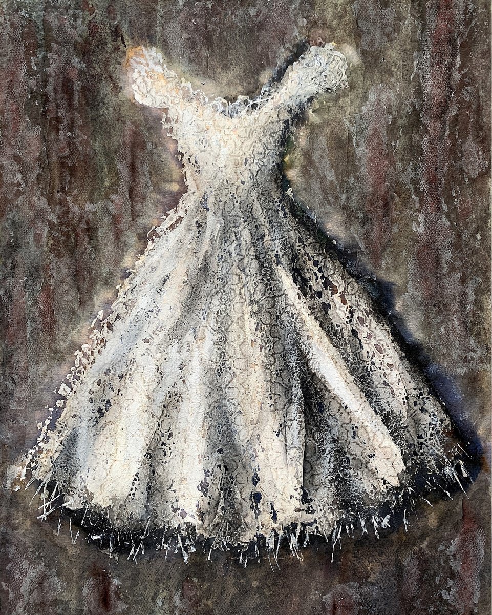 Impressionistic Painting , Lace Dress - The Heirloom By Suzsi Corio, 12 X 16, Artwork For Sale On Artfinder