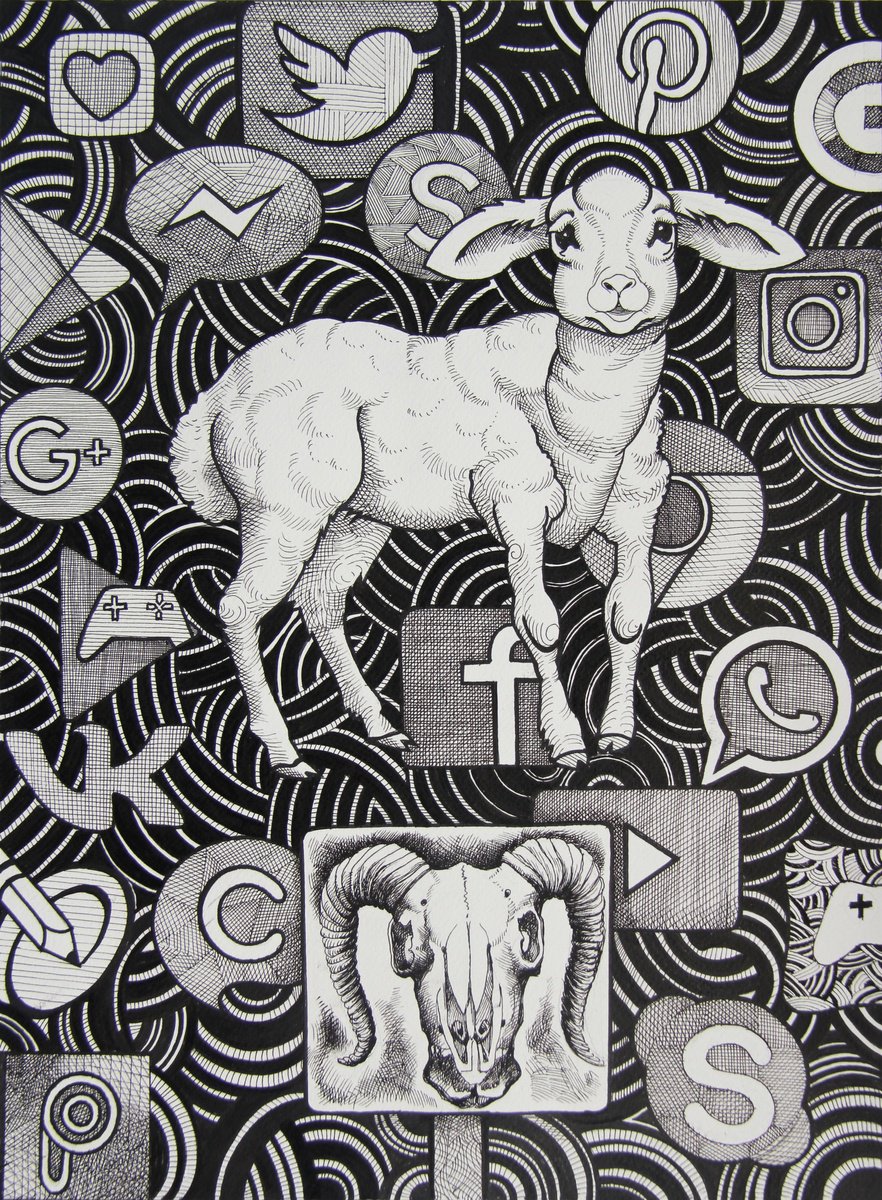 Graphic Ink Drawing , Dangerous Field. By Yaroslav Kurbanov, 20 X 28, Artwork For Sale On Artfinder