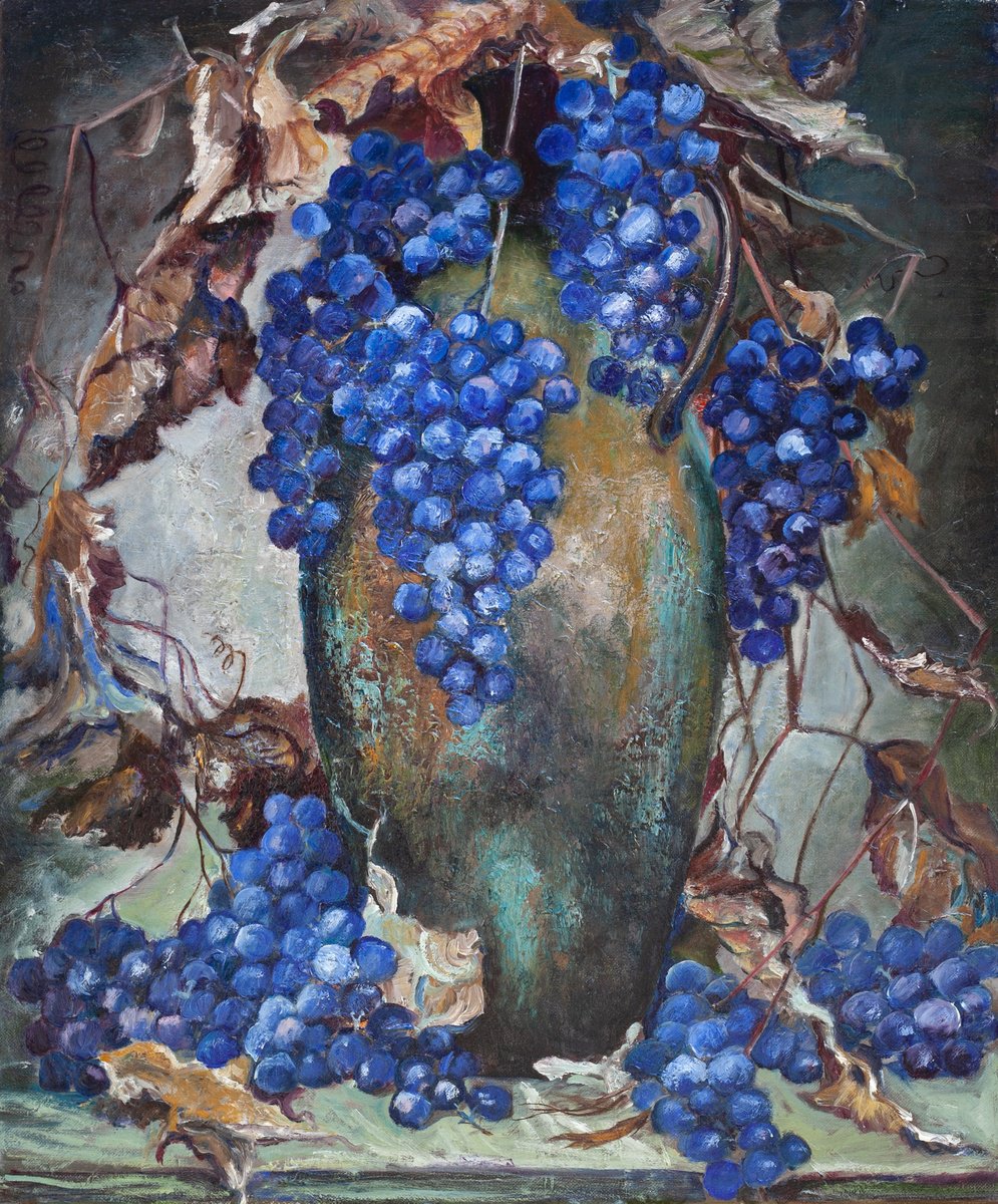 Photorealistic Oil Painting , Grapes By Liudmila Pisliakova, 20 X 24, Artwork For Sale On Artfinder
