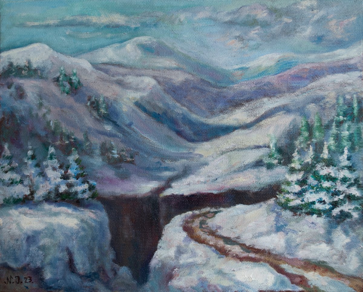 Frozen Wilderness By Nikola Ivanovic, 12 X 9, Artwork For Sale On Artfinder