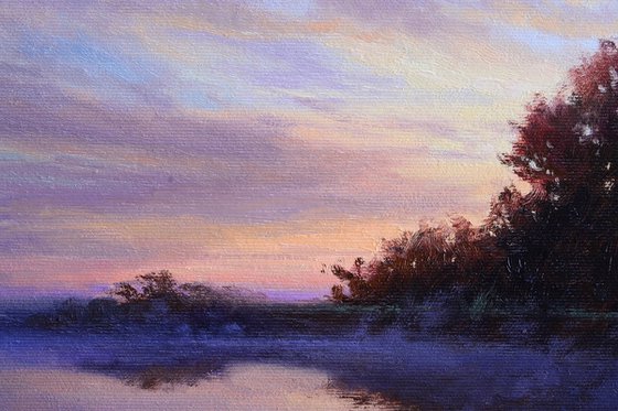 Dawn over the river