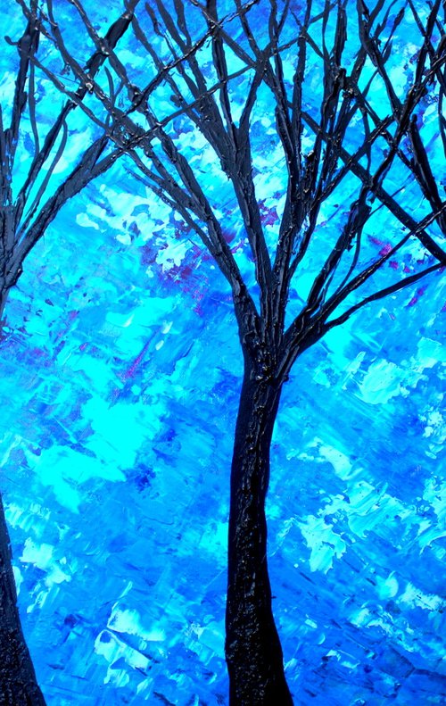 Blue Trees I by Paul J Best