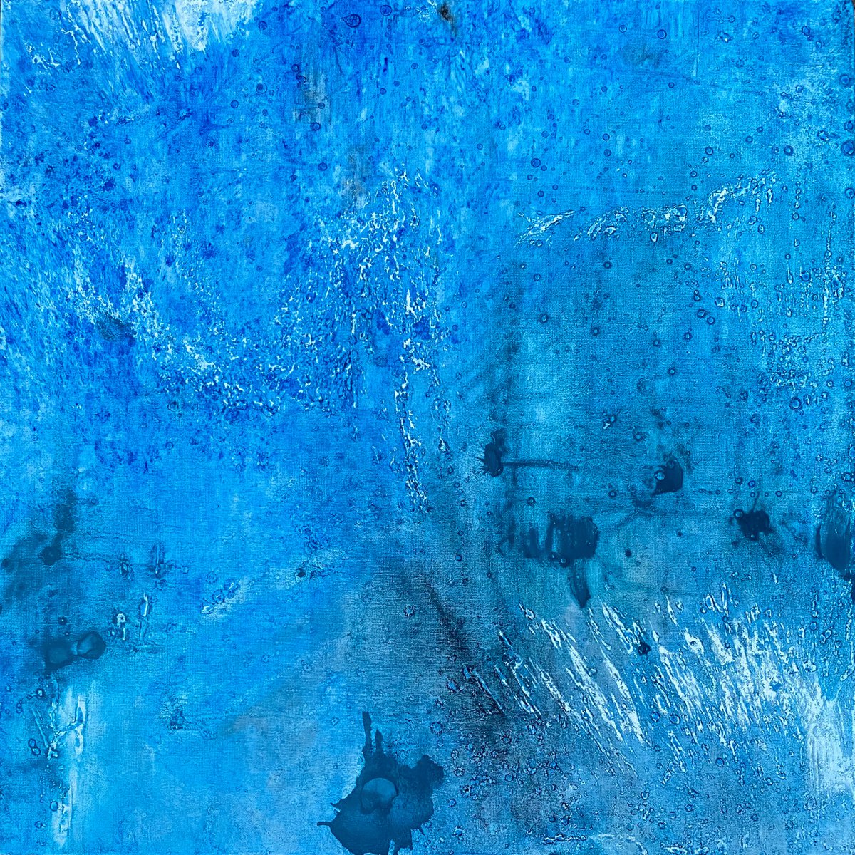 Blue abstract painting 2205202012 by Natalya Burgos
