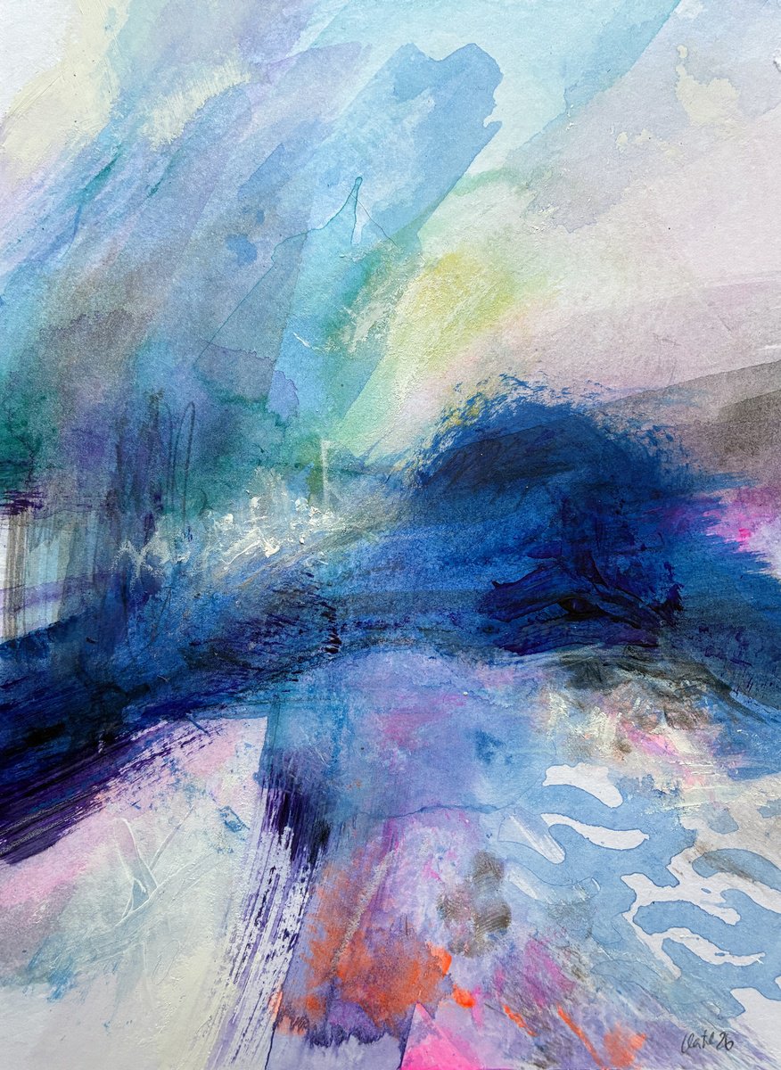Organic Drawing , Golden Hour Vi By Katja Wittmer, 8 X 11, Artwork For Sale On Artfinder