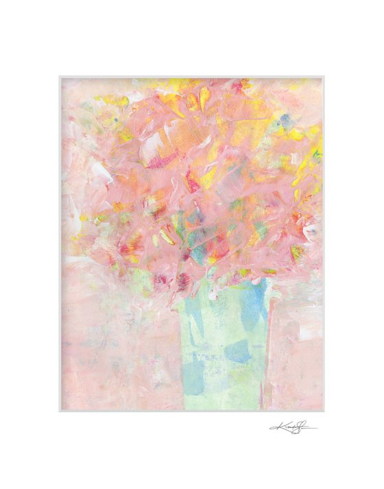 Flowers In Vase 17 - Floral Painting by Kathy Morton Stanion