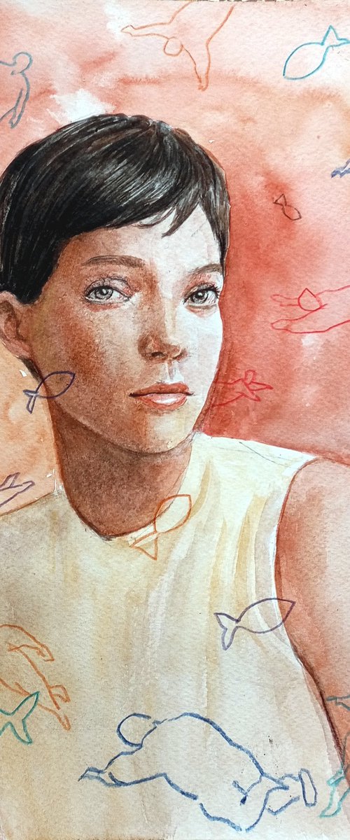 Flying around her by paolo beneforti