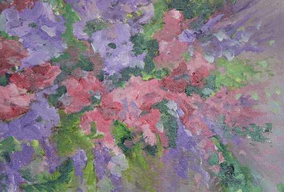 Petal explosion.