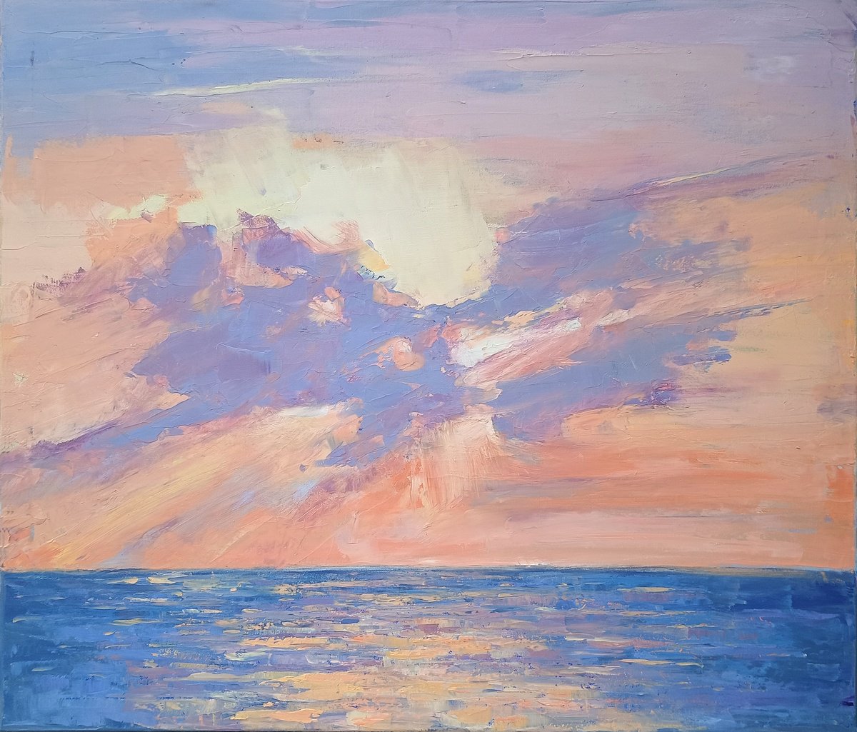 Expressive Landscape Oil Painting By Emilia Milcheva, 28 X 24, The Light Will Always Find You, Original Artwork