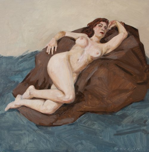 modern life model portrait of a nude woman by Olivier Payeur