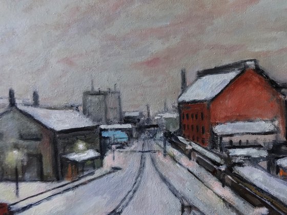 Urban landscape in winter