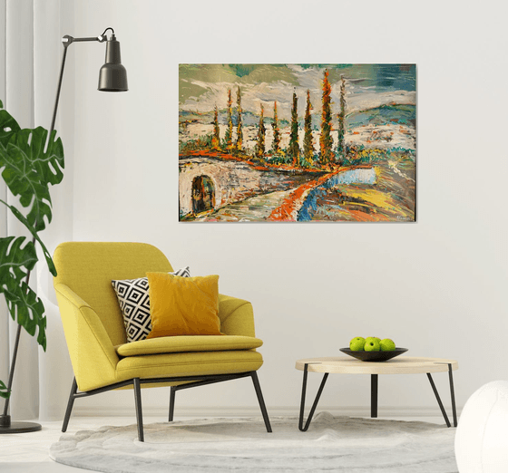 FLORENTIA, oil painting 150cm x 100cm