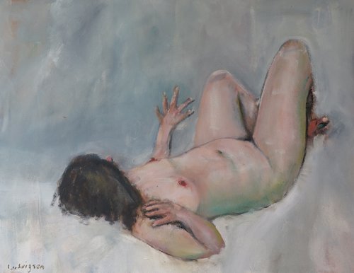 Reclining Nude. by Malcolm Ludvigsen