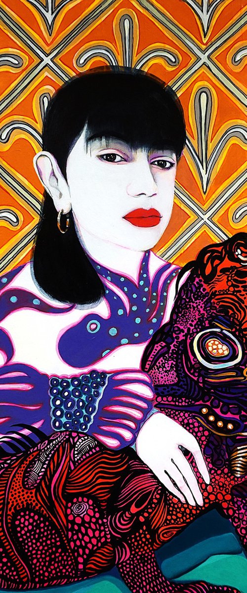 Artist and Her Model by Victor Tkachenko