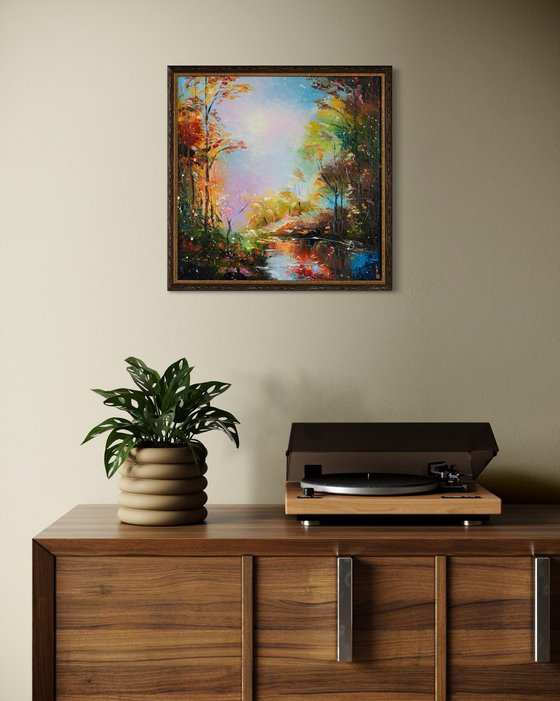 Fall forest (framed)
