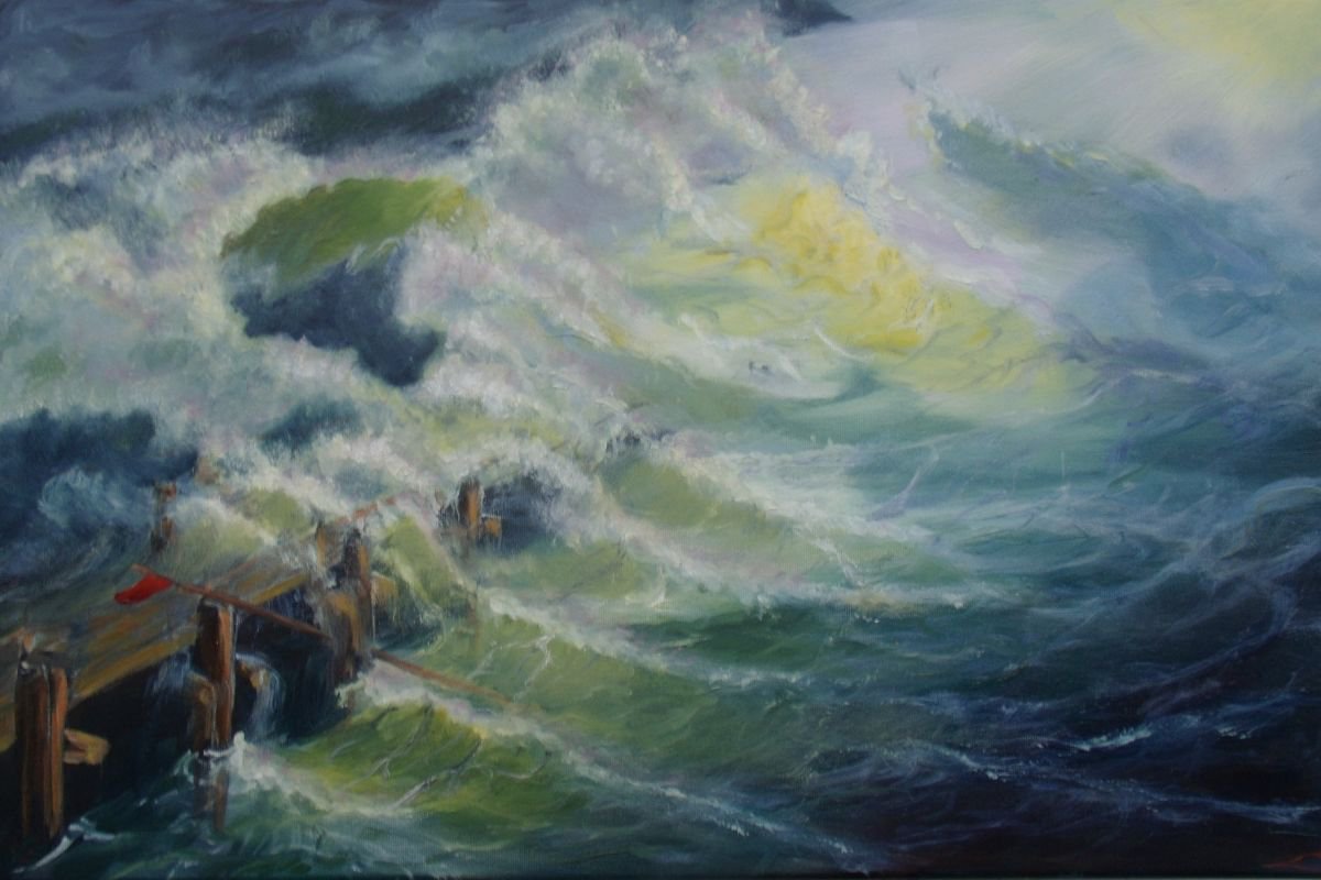 Storm By Elena Sokolova, 24 X 16, Artwork For Sale On Artfinder