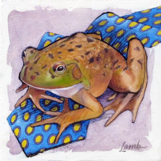 Frog on a Polkadot Tie