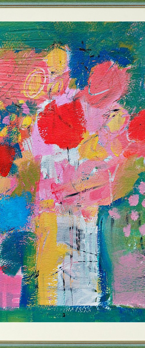 Flowers in a White Vase III by Jan Rippingham