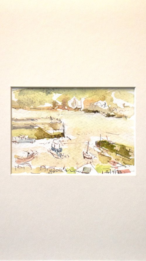 Cemaes Bay, Anglesey , North Wales -Watercolour Study No 1 by Ian McKay