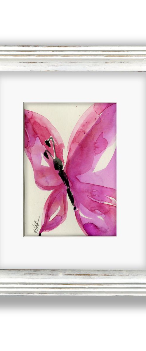 Butterfly Joy 12 - Framed Butterfly Watercolor by Kathy Morton Stanion by Kathy Morton Stanion