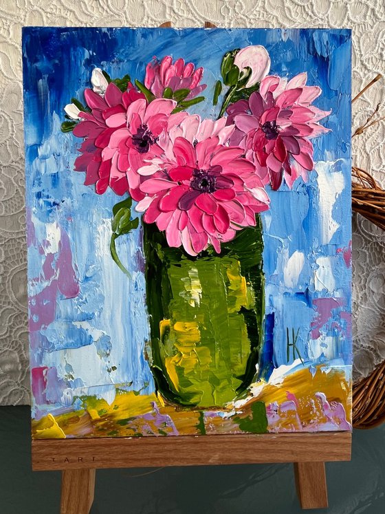 Dahlias Painting