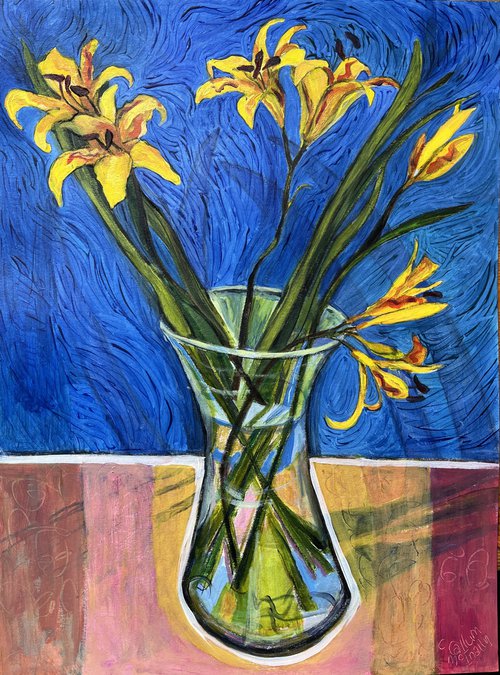 Exotic day lilies by Christine Callum  McInally
