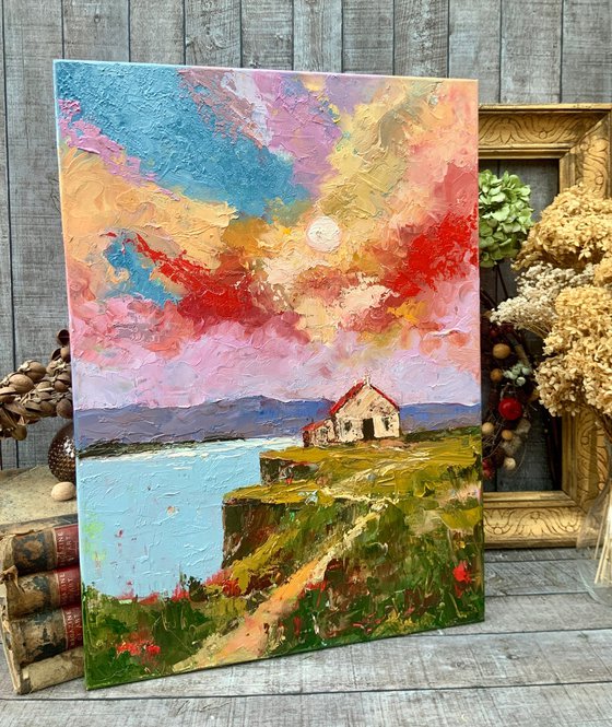 Sunset Over Skye Cliffs