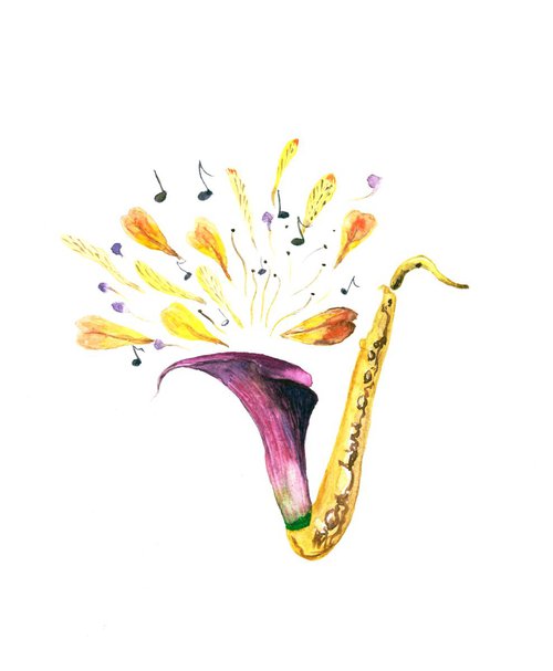 Saxophone by Luba Ostroushko