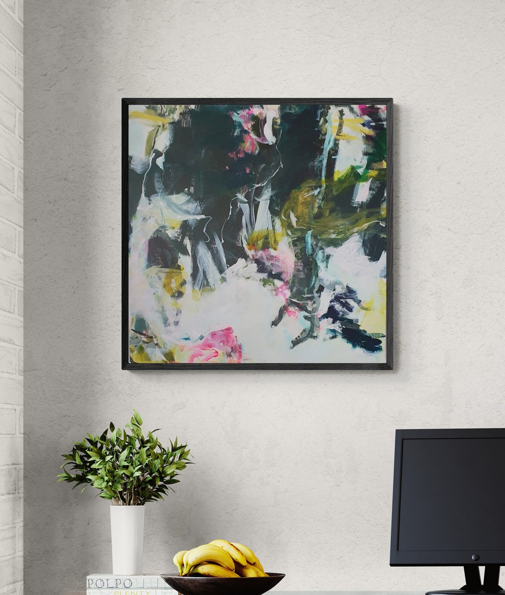 A Bit Chaotic Today By Jutta Widrinsky, 30 X 30, Artwork For Sale On Artfinder