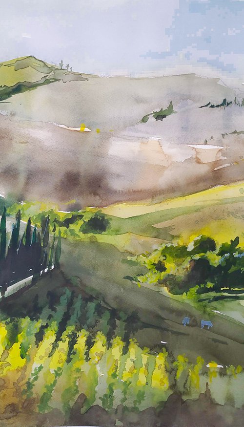 Tuscan landscape by Flavio Furlan