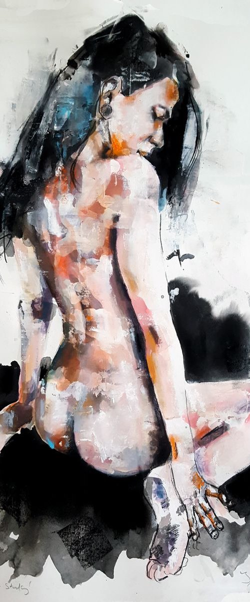 figure study (4-15-19) by Thomas Donaldson