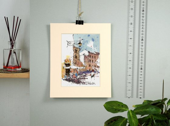 Rome Urban Sketch Art