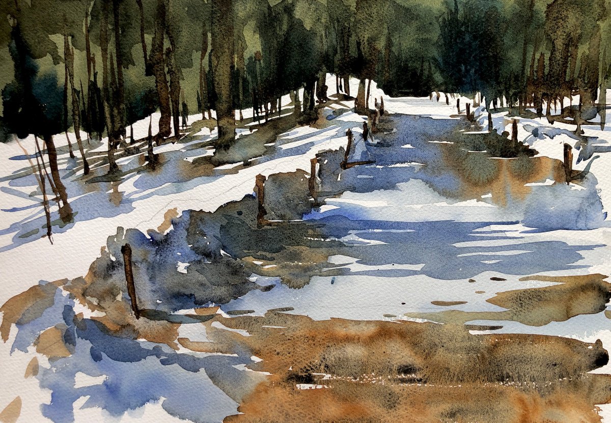 Watercolor 65 by OLGA BELOBORODOVA