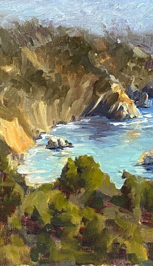 Big Sur Plein Air Seascape by Tatyana Fogarty