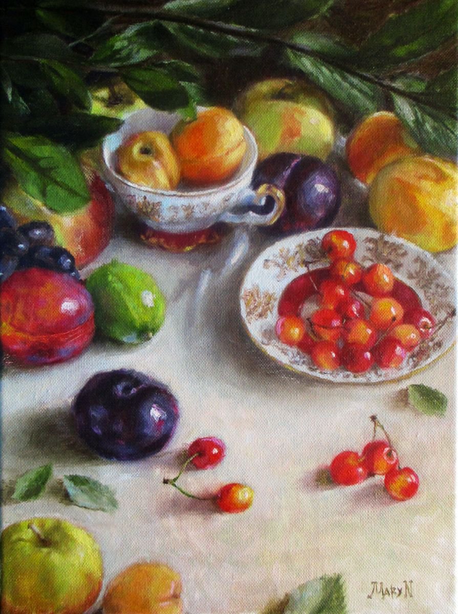 Delight - 30x40 CM OIL PAINTING (2017) by Mary Naiman