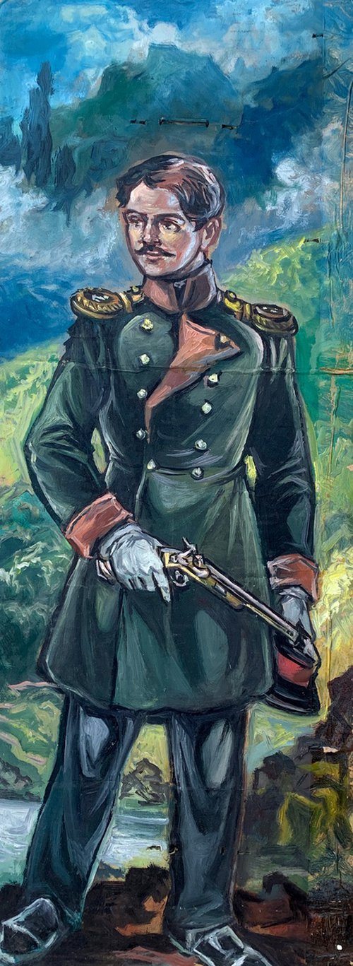 Portrait of a soldier by Oleg and Alexander Litvinov
