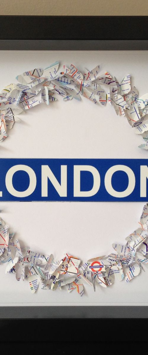London Underground Butterflies by Hernan Reinoso