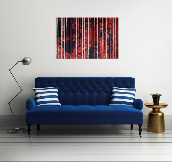 THE BIG JOURNEY (abstract art ready to hang your way )