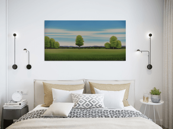 Countryside Trees - Blue Sky