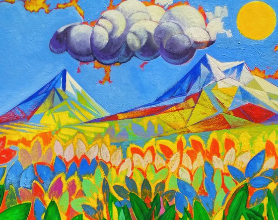 Ararat (60x80cm, oil painting, ready to hang)