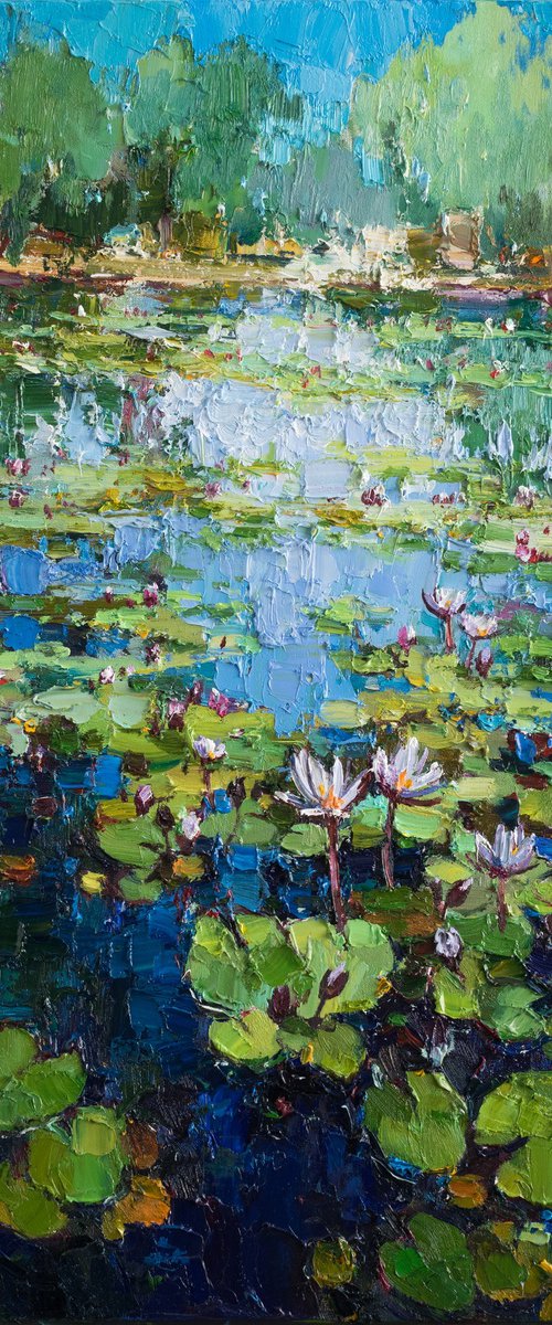 White Water Lilies by Anastasiia Valiulina