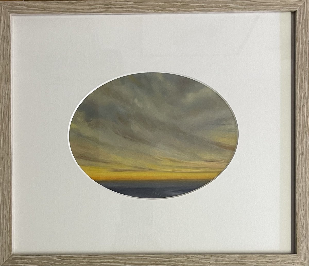 Impressionistic Landscape Oil Painting By Daiva Karaliute, 14 X 12, Golden Hour, Original Artwork