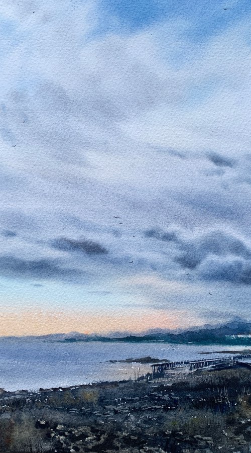 Sunset on the sea, Cyprus by Eugenia Gorbacheva